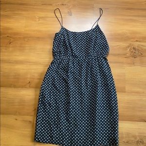 Polka dot silk J Crew dress